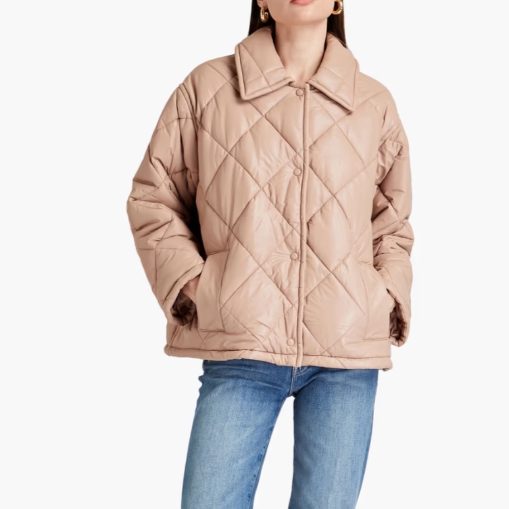 NWT Shopbop STAND STUDIO Pink Nikolina Quilted Jacket Size 32 or 0 (Small)